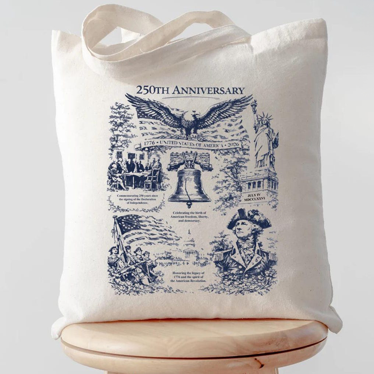 America 250th Anniversary Tote Bag