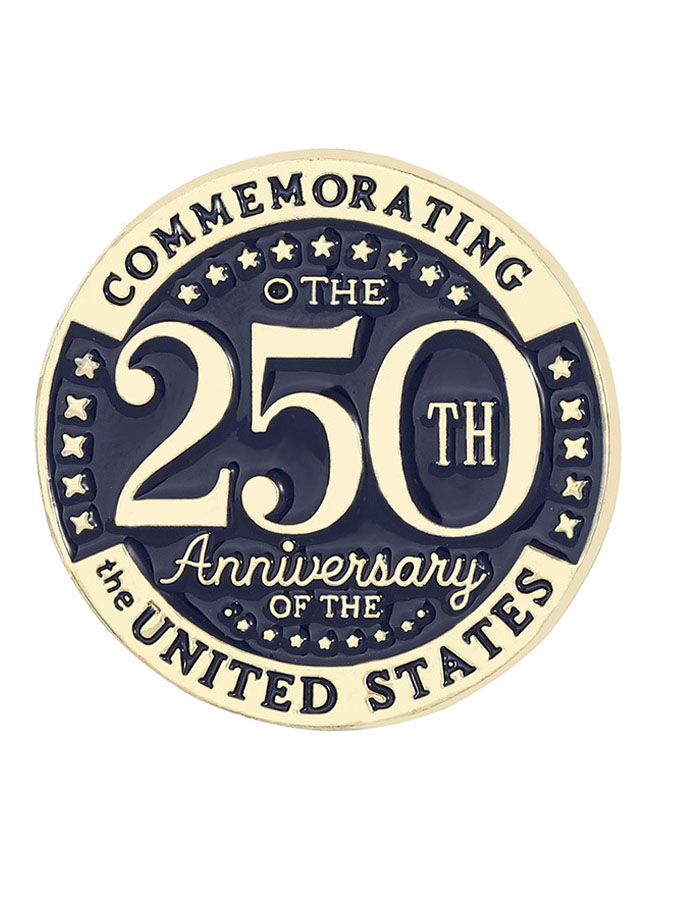 Unisex 2026 Independence Day Environmental Alloy Drop Honor Badge