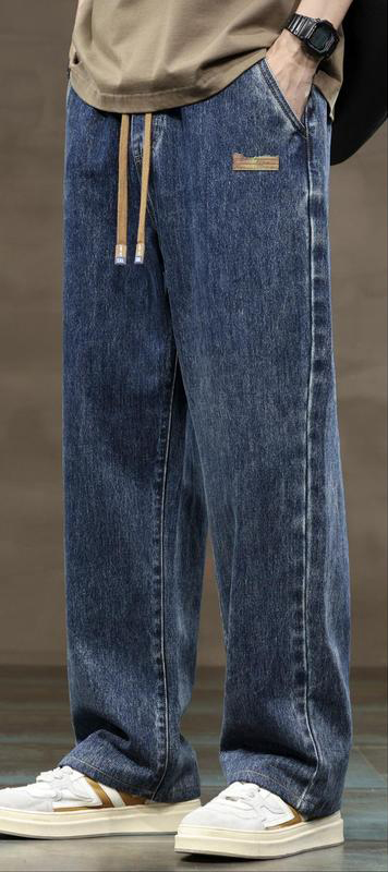 Men's Regular Fit Solid Color Straight Leg Jeans