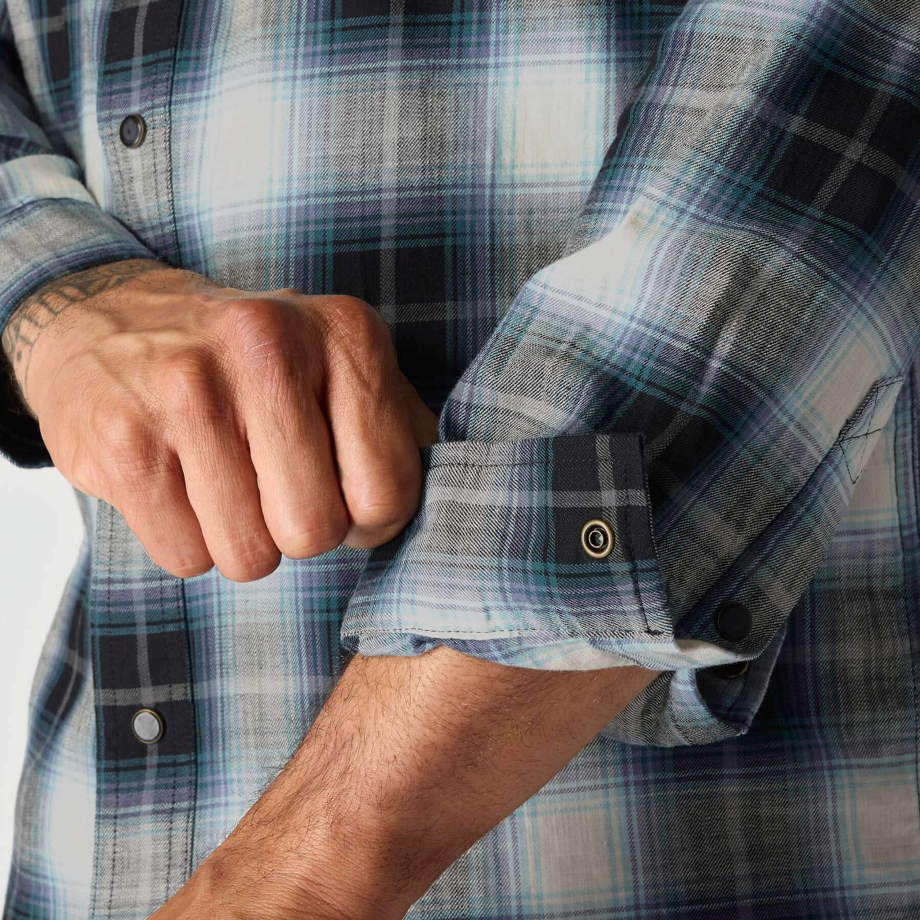 CHT Montana Rugged Flex Relaxed Fit Lightweight Long-Sleeve Snap-Front Plaid Shirt 107016