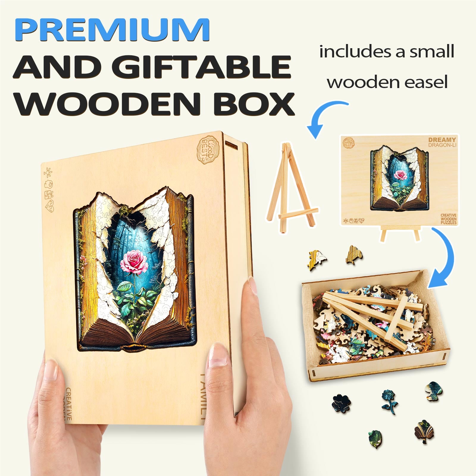 Blooming Story  Wooden Jigsaw Puzzle