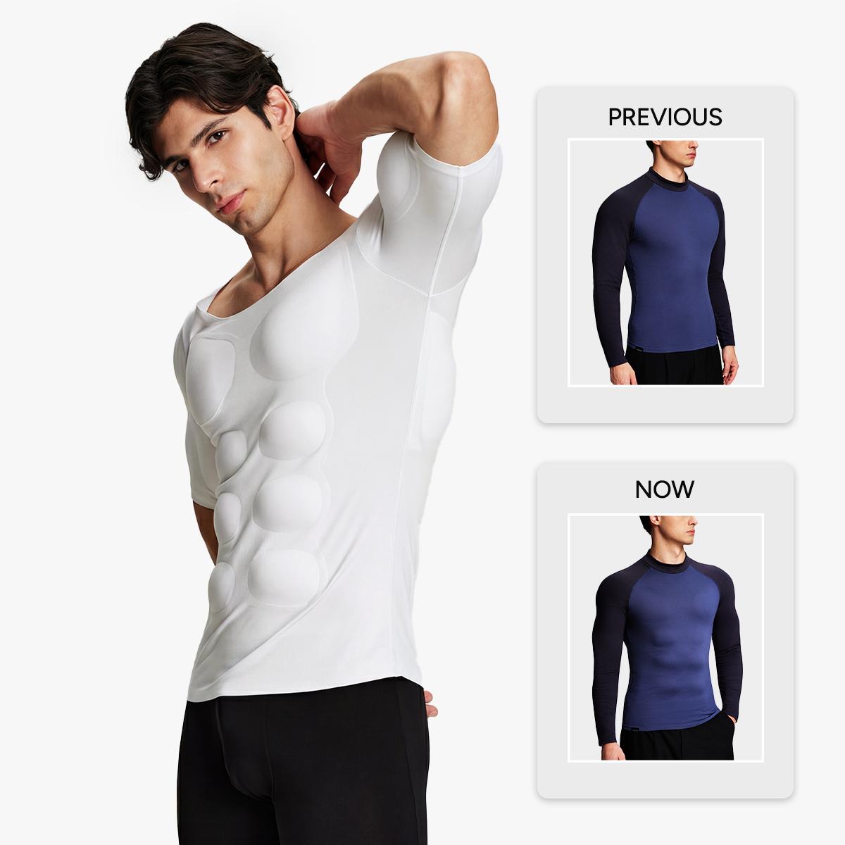 Men's Invisible, Seamless Muscle-Enhancing T-Shirt