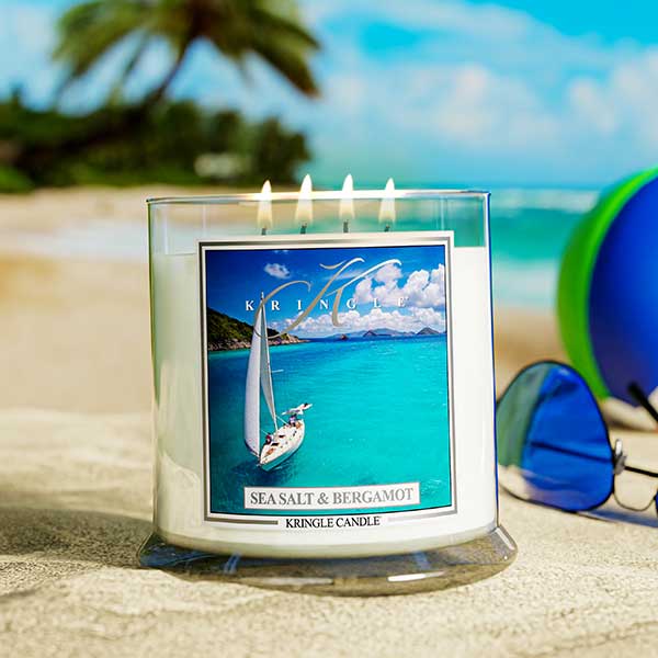 Sea Salt & Bergamot XL Jar 4-Wick | Soy Candle