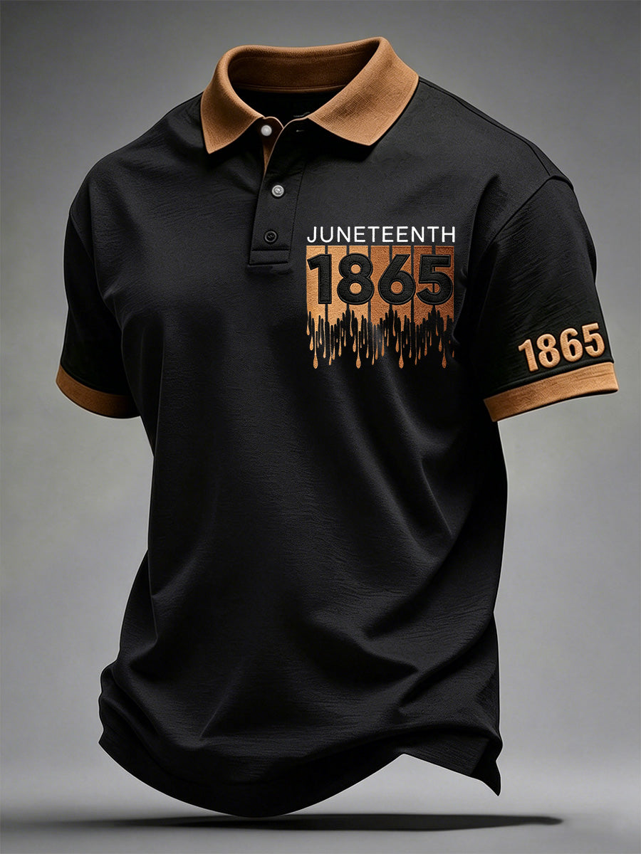 Men's Juneteenth Print Polo