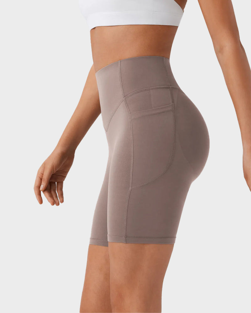 Tummy Control Butt-Lifting Training Shorts with Pockets – 7