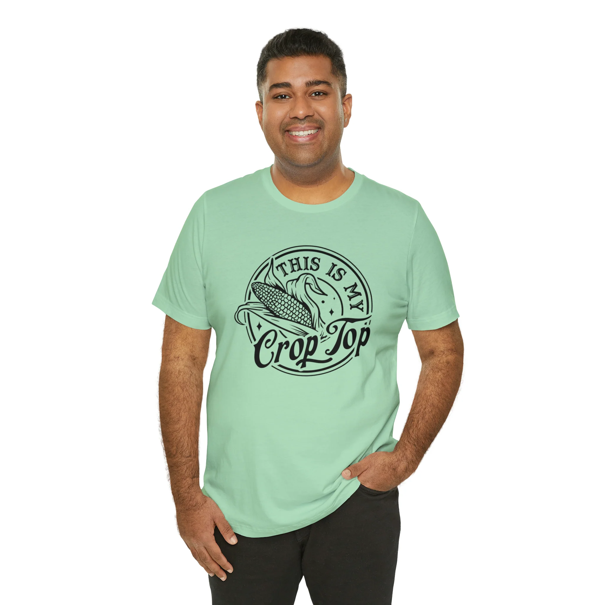 Crop Top Unisex Jersey Short Sleeve Tee