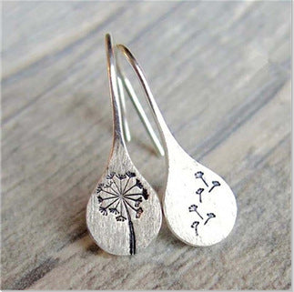 Vintage Flower  Dandelion Earrings