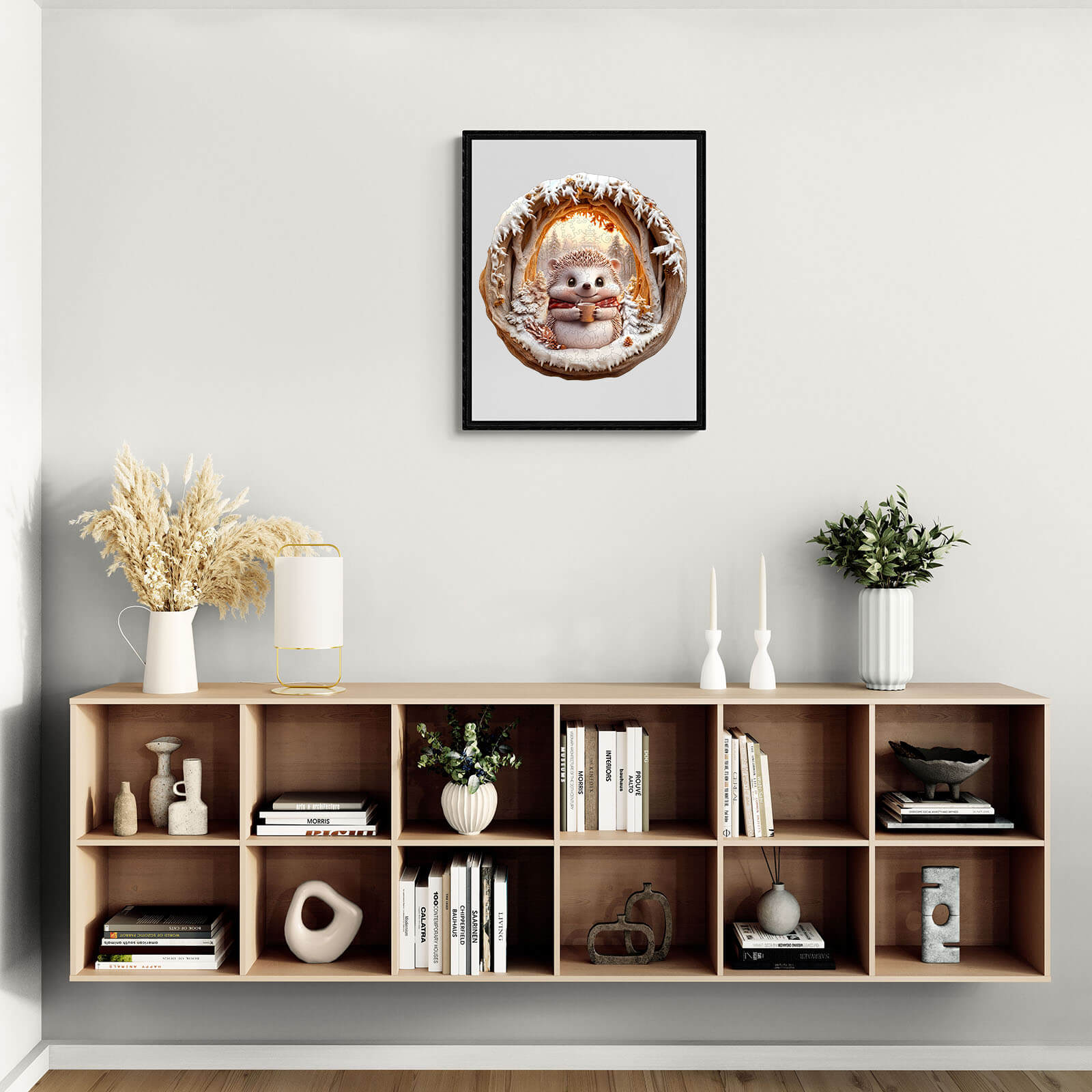 3D Cave Hedgehog Wooden Jigsaw Puzzle