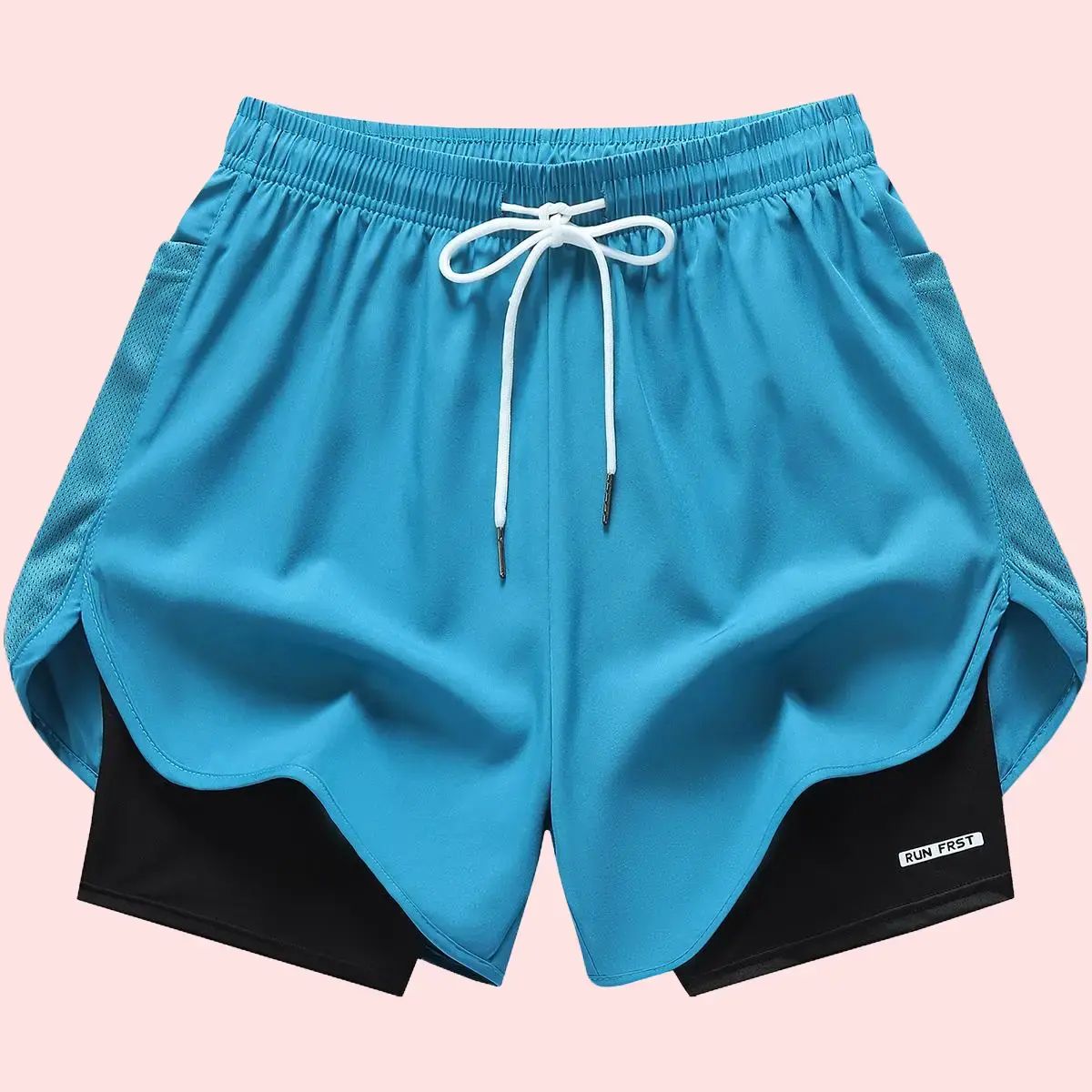 Quick Dry Breathable Athletic Shorts with Inner Liner & Adjustable Waistband