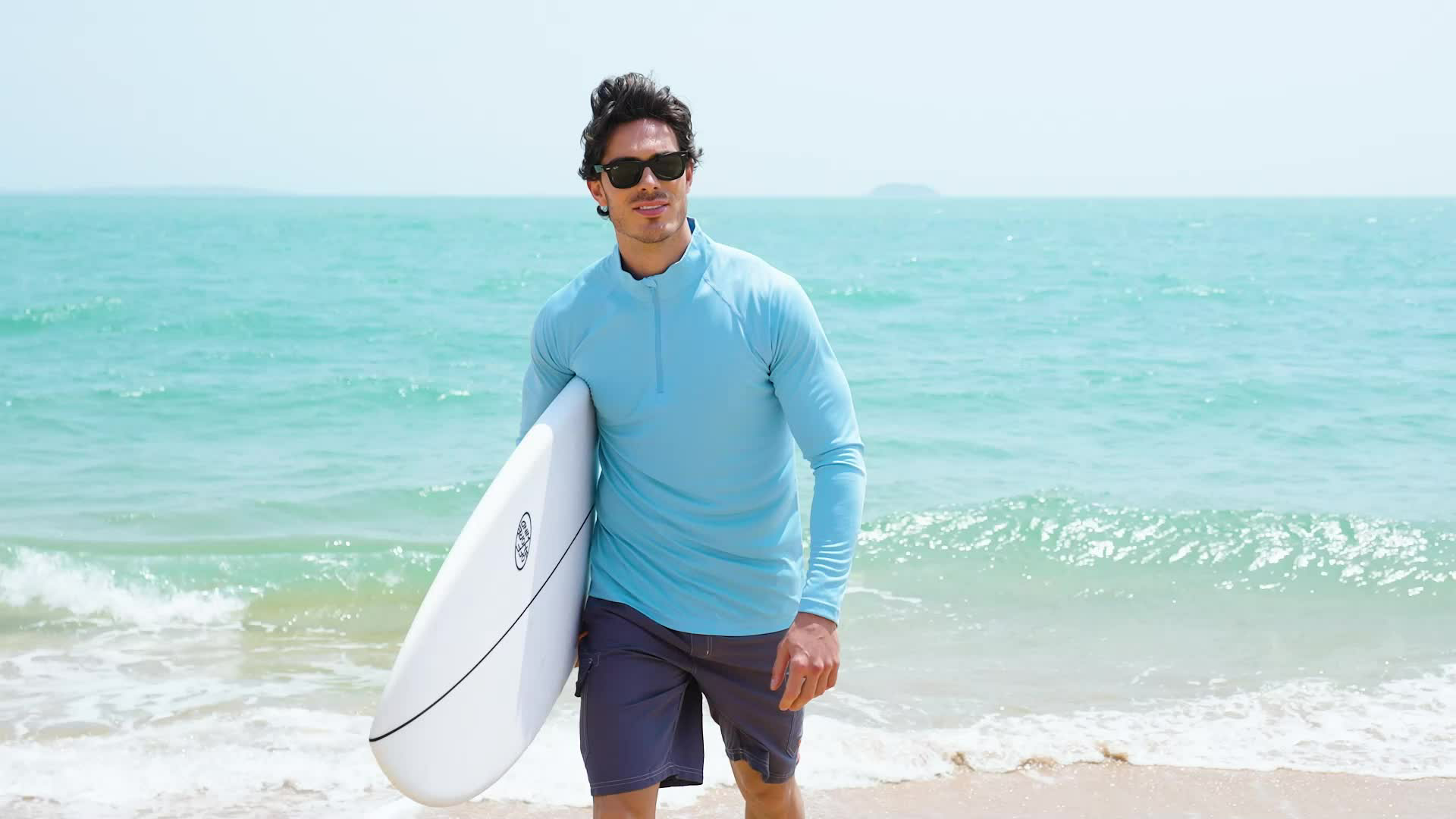 Men's 1/4 Zip Shirt UPF 50+ Quick Dry Lightweight Long Sleeve
