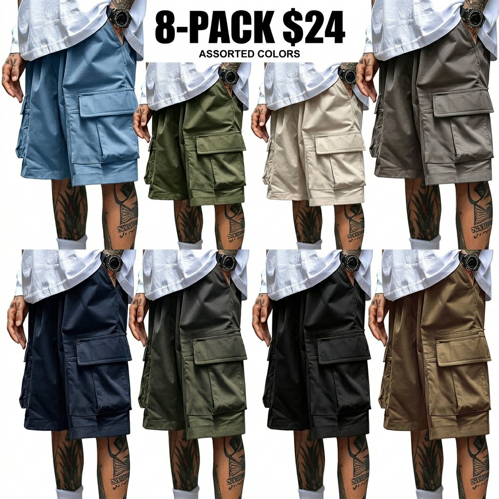 Men's Cargo Shorts - Relaxed Fit Tactical Shorts with Pockets(S-6XL)