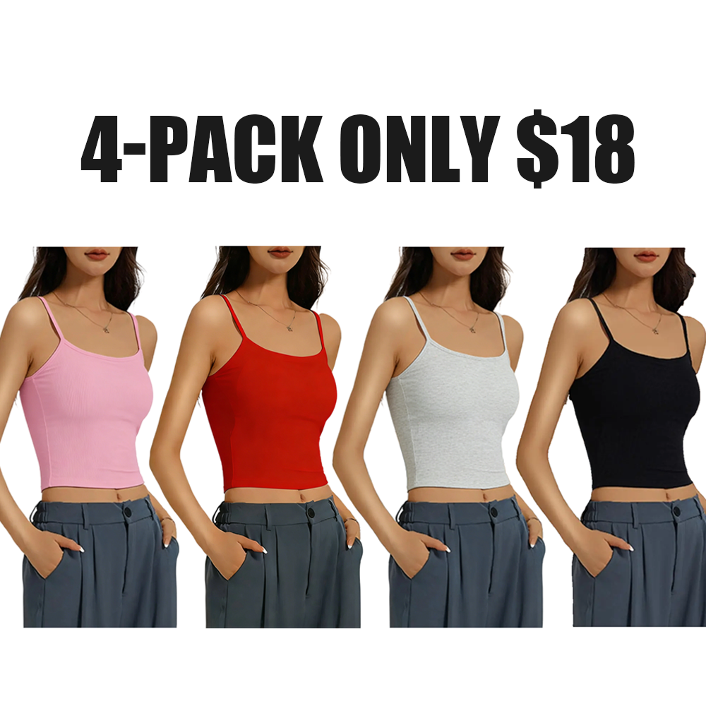 Women's solid color ribbed camisole