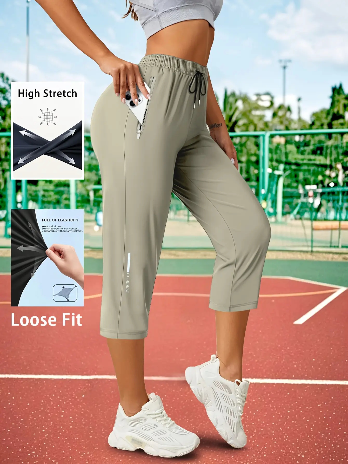 ✨✨ MAY SALE |  women’s ice silk breathable high-stretch capri pants -100%Cotton✨