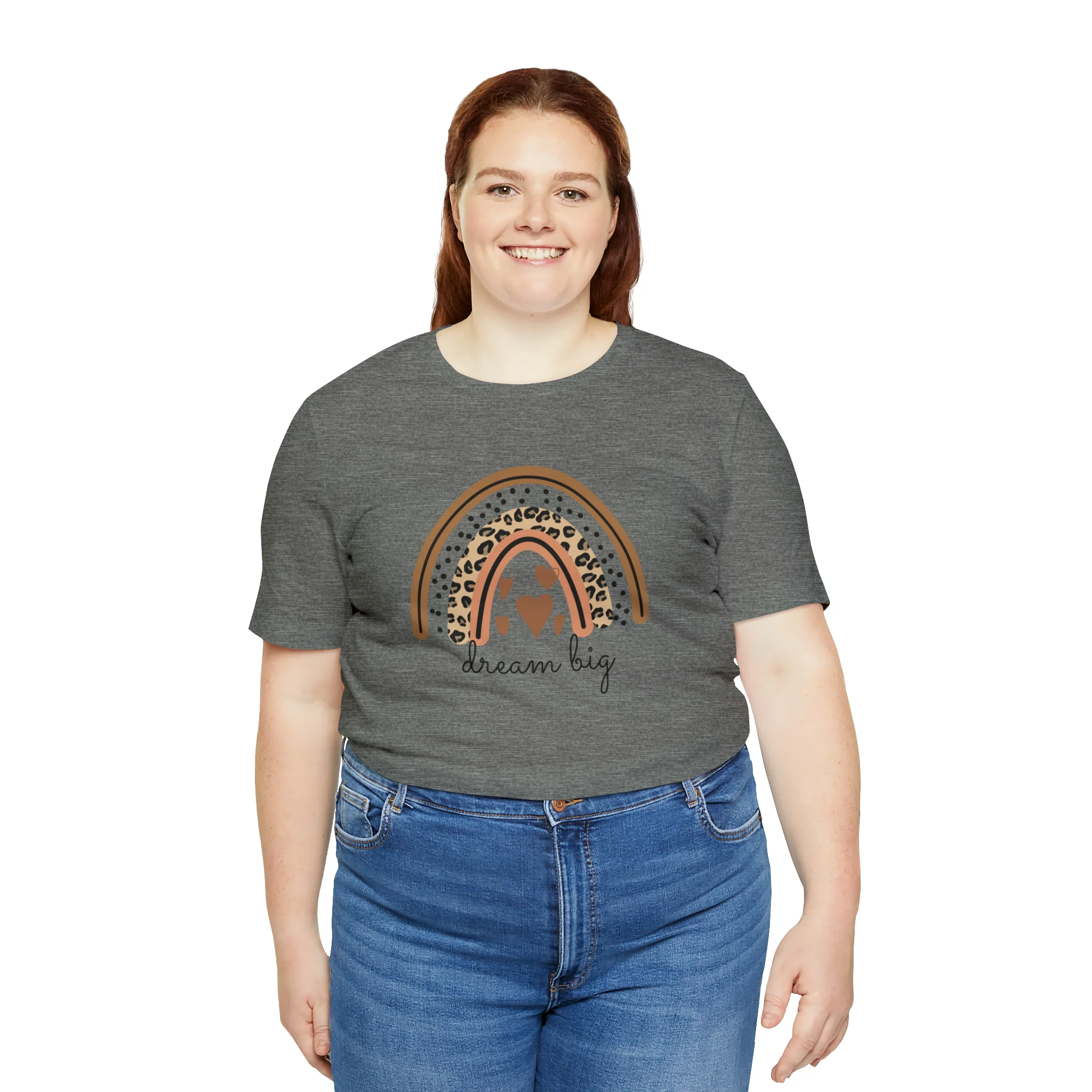 Dream Big Boho Rainbow Unisex Jersey Short Sleeve Tee