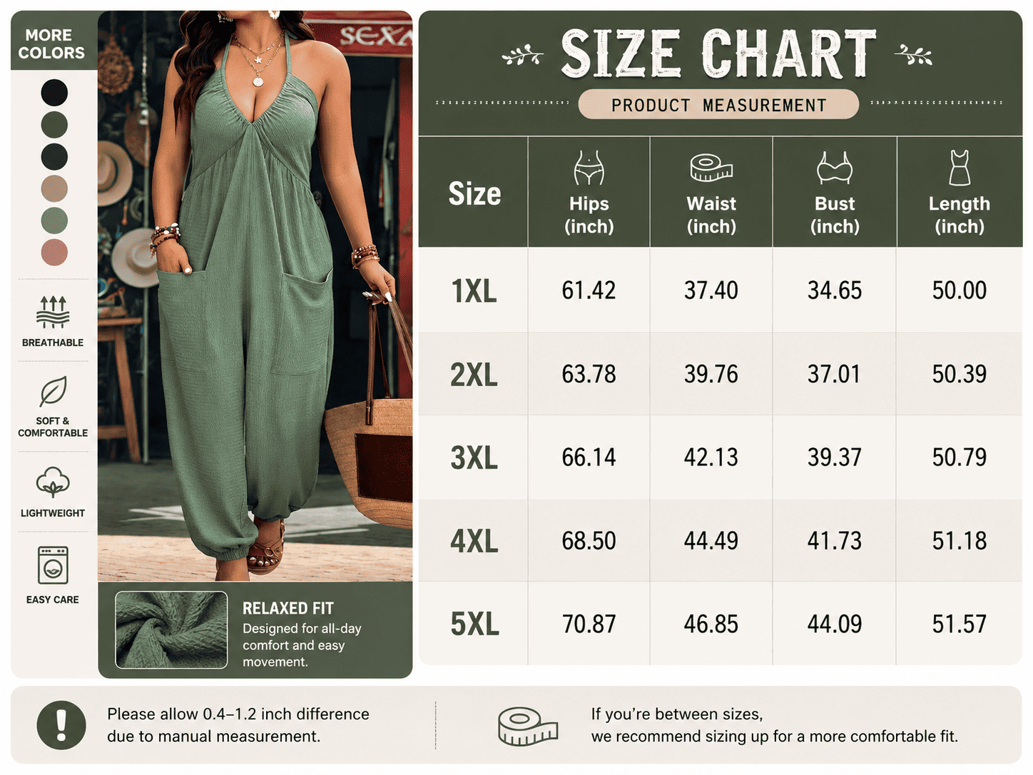 Solid Color Pocket Open Back Jumpsuit, Casual Sleeveless Jumpsuit for Daily Wear