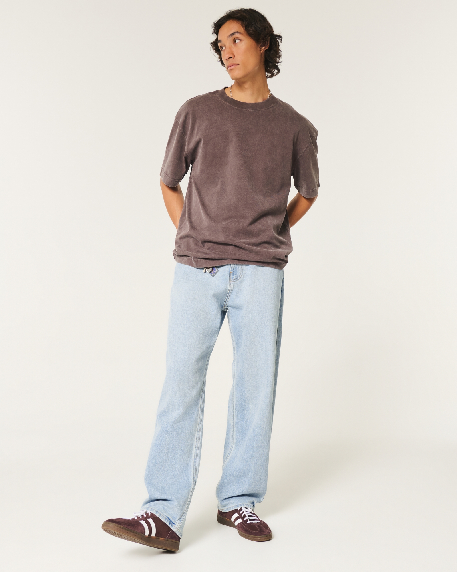 Light Wash Baggy Jeans