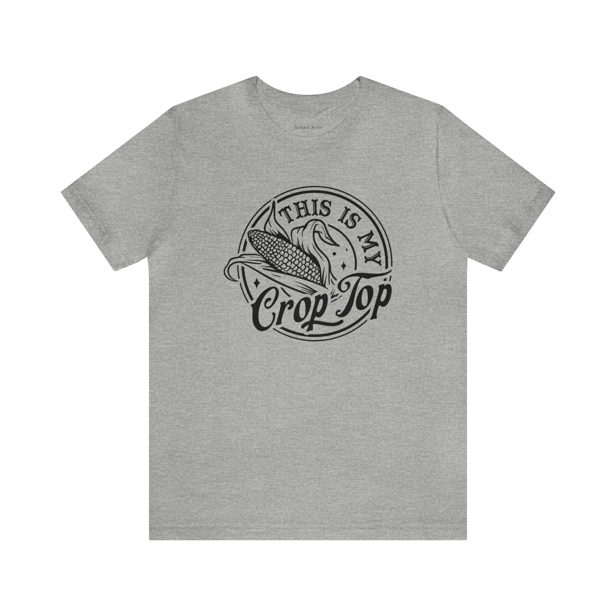 Crop Top Unisex Jersey Short Sleeve Tee