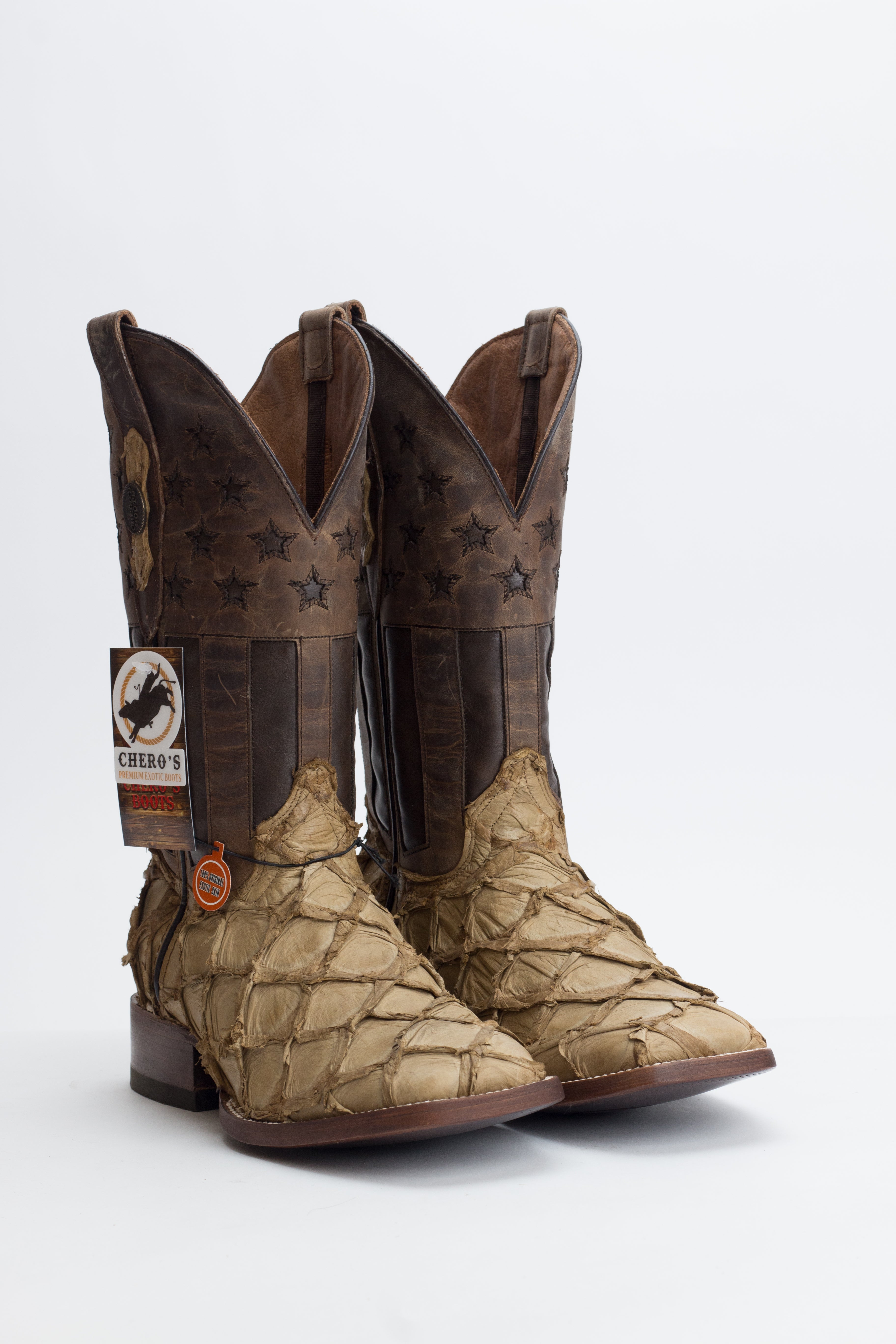 Chero's Premium Exotic Pirarucu Desert Sand Clearance Sale 70%OFF