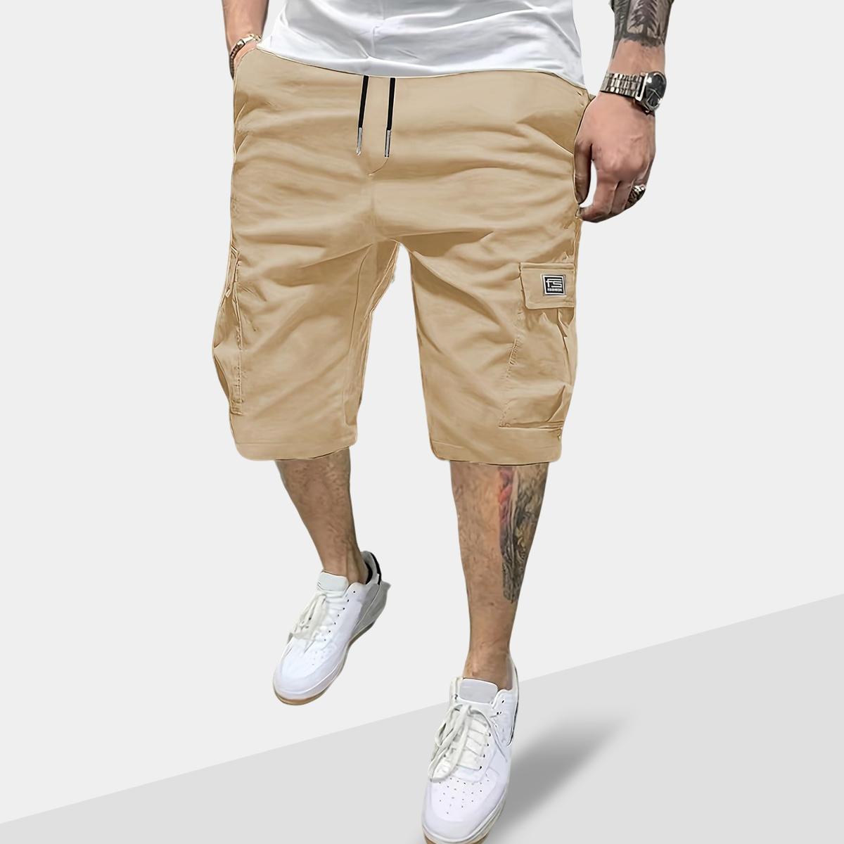 This Week's Special Price🍃Men's Shorts Set Slanted Pockets Bottoms for Everyday Use