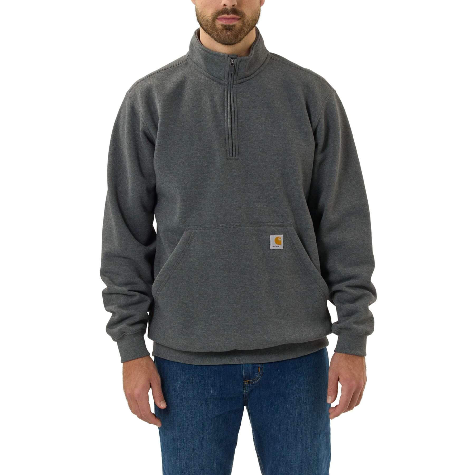 CHT Loose Fit Midweight Quarter-Zip Mock-Neck Sweatshirt 105294