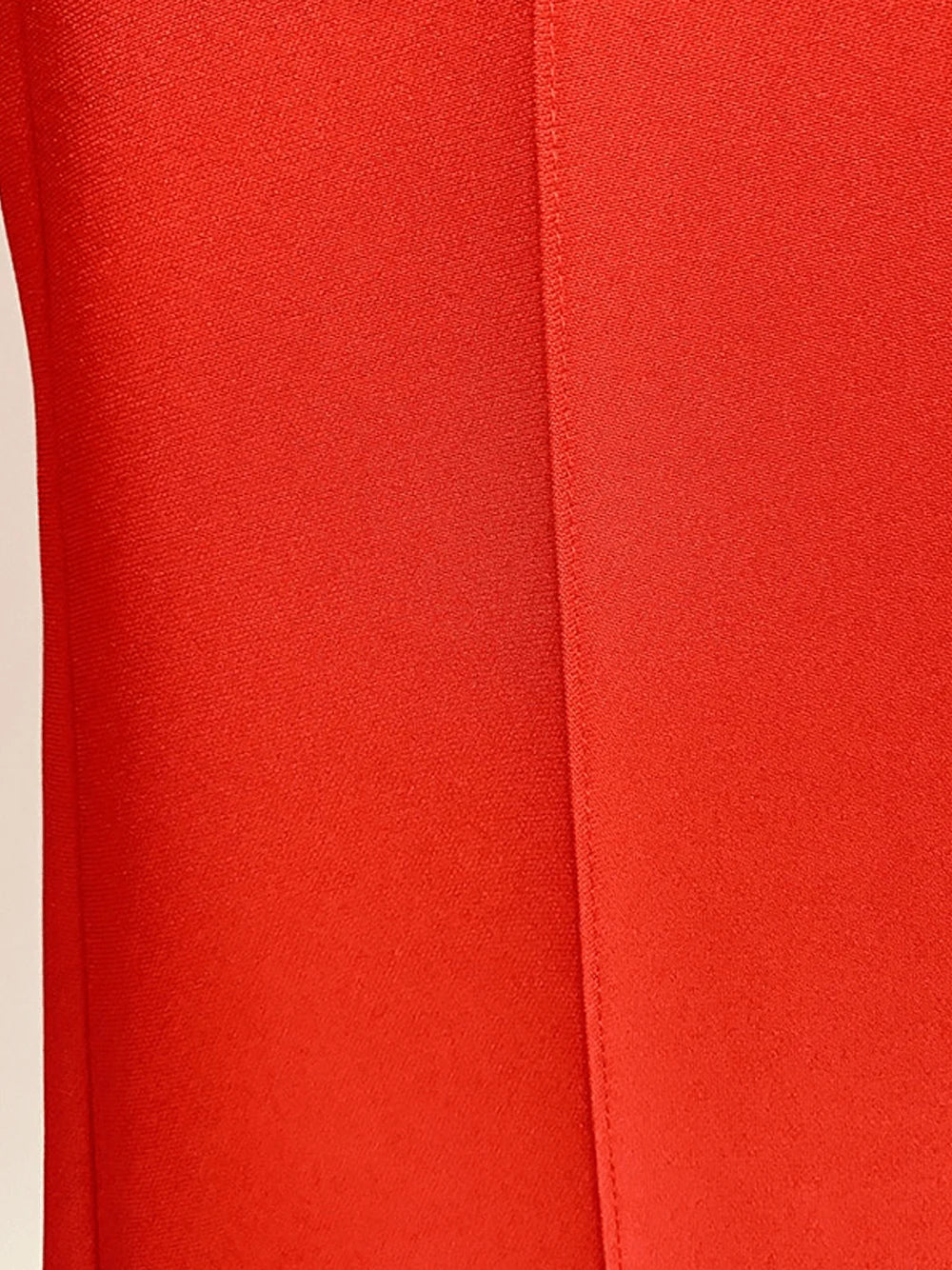 SoloveDress Red 2 Piece Peak Lapel Single Breasted Slim Fit Women's Suit