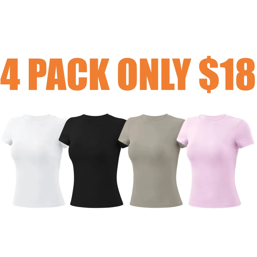 Sports Tee And Long Shirt Round Neck Slim T-shirt