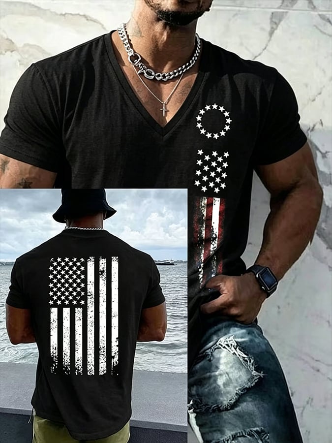 Men's USA 1776-2026 Freedom Printed  Shirt