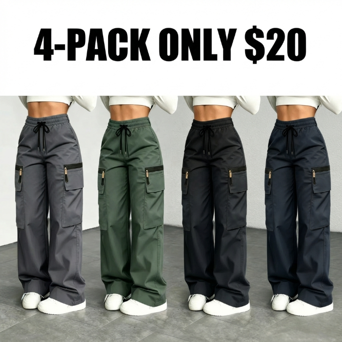 🔥LAST DAY SALE 90% OFF💕Women’s lightweight loose cargo pants with multiple pockets