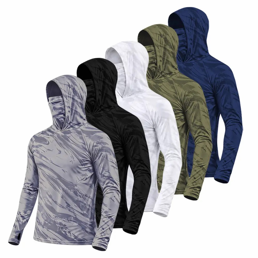 ☀️Men’s Quick-Dry Sun Protection Performance Hoodies (5-Pack)  | UPF 50