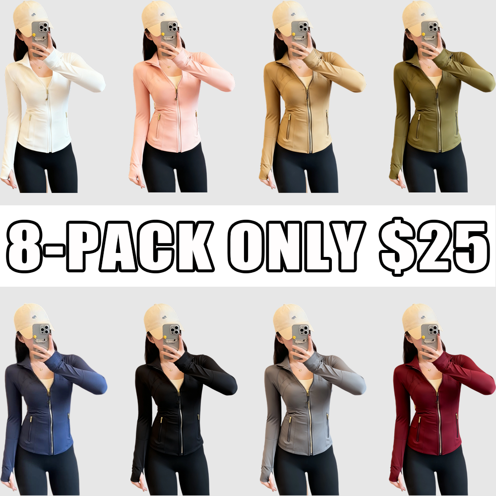 Yoga suit gold zipper version women's yoga jacket