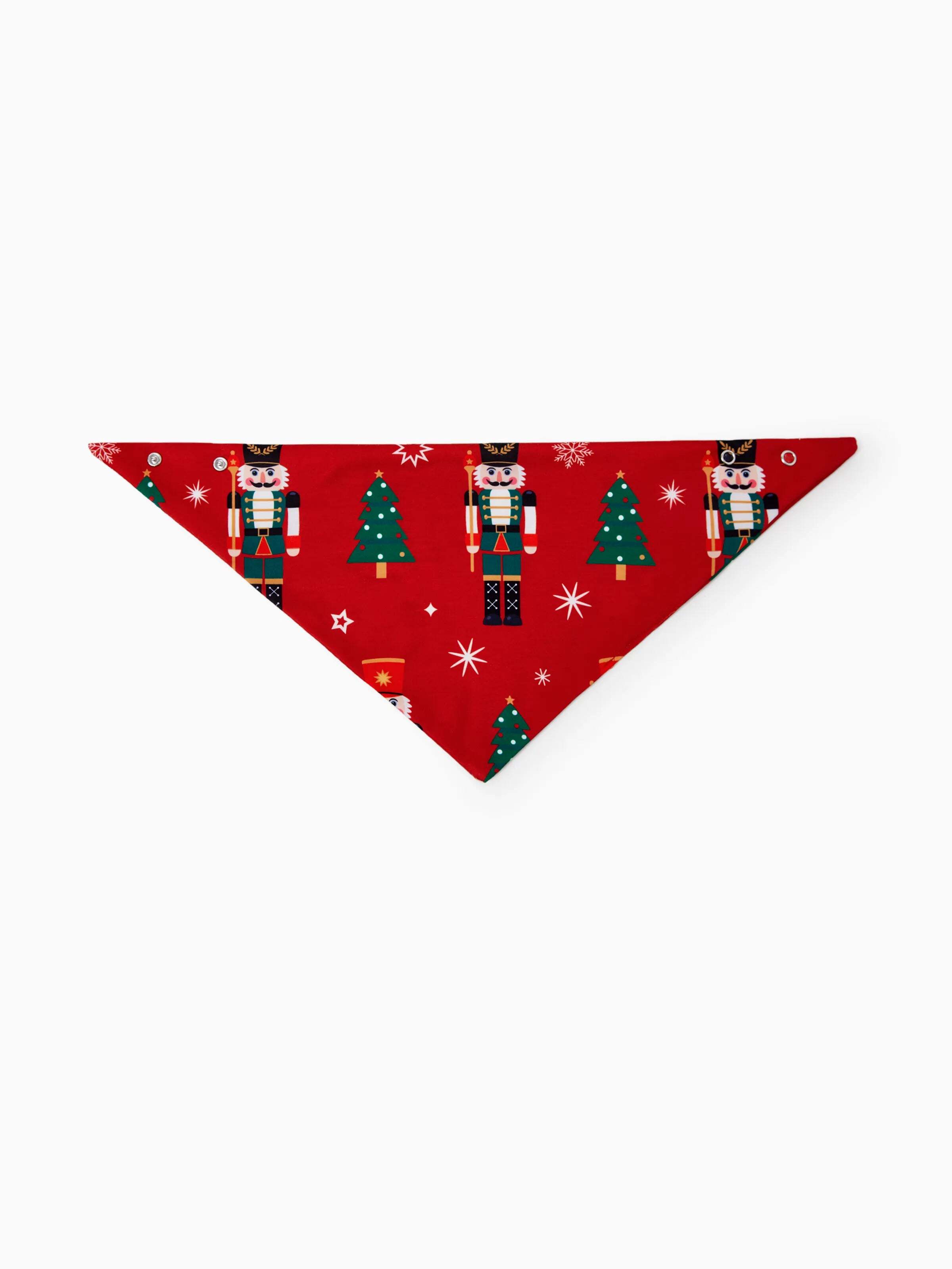 Christmas Matching Family Pajamas Set Nutcracker Print PJS with Christmas Socks Red
