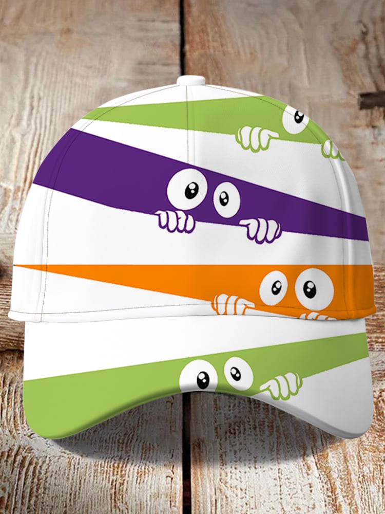 Halloween Peeps Monster Print Baseball Cap