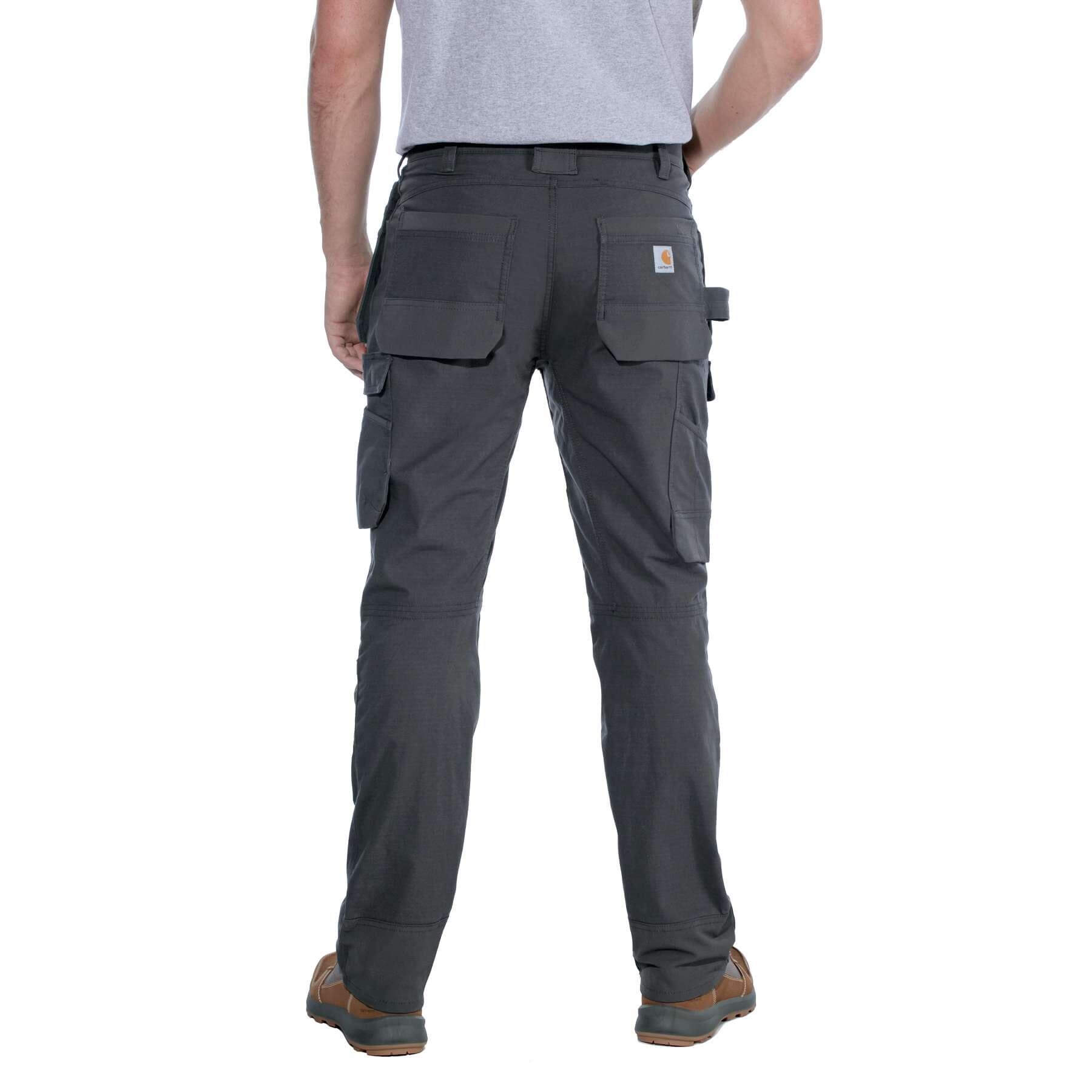 CHT Steel Relaxed Fit Double Front Multi-Pocket Cargo Trousers 103337 Brown