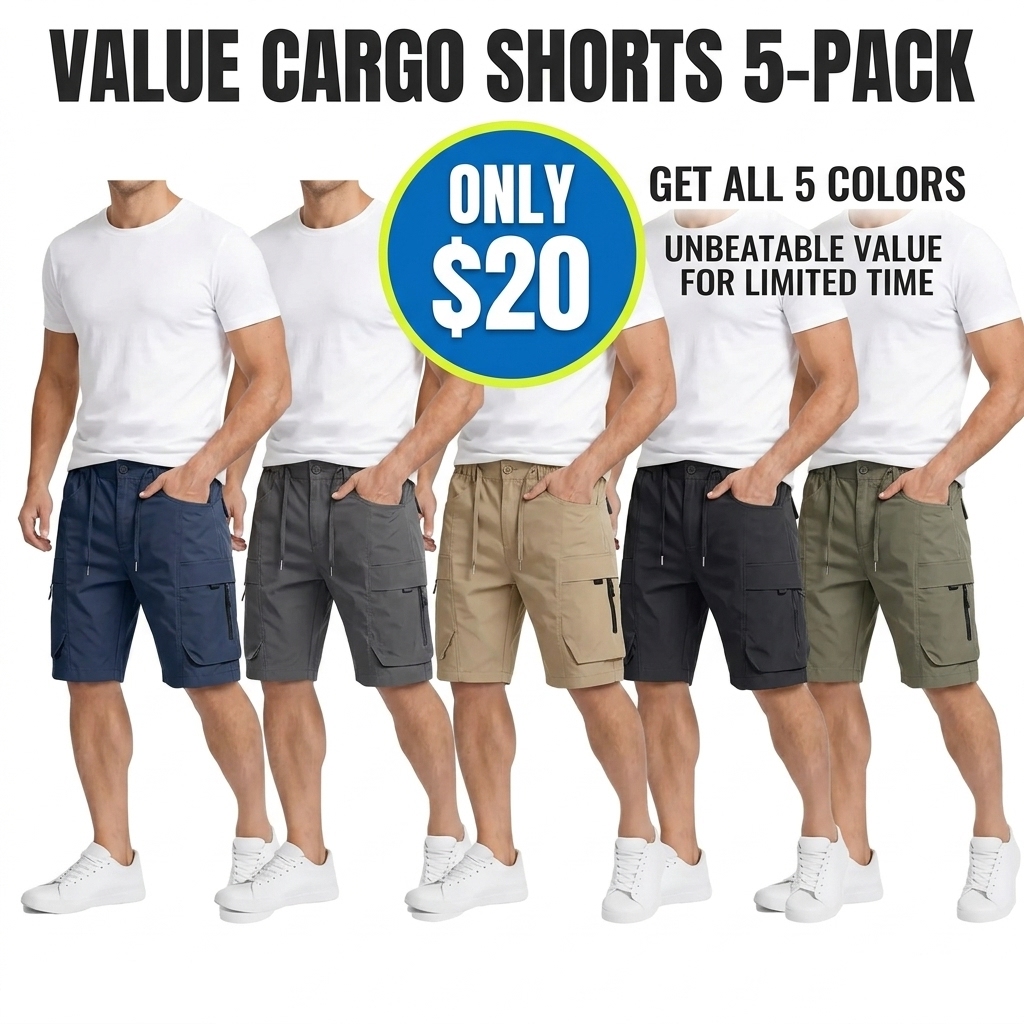 Men's Outdoor Cargo Utility Shorts