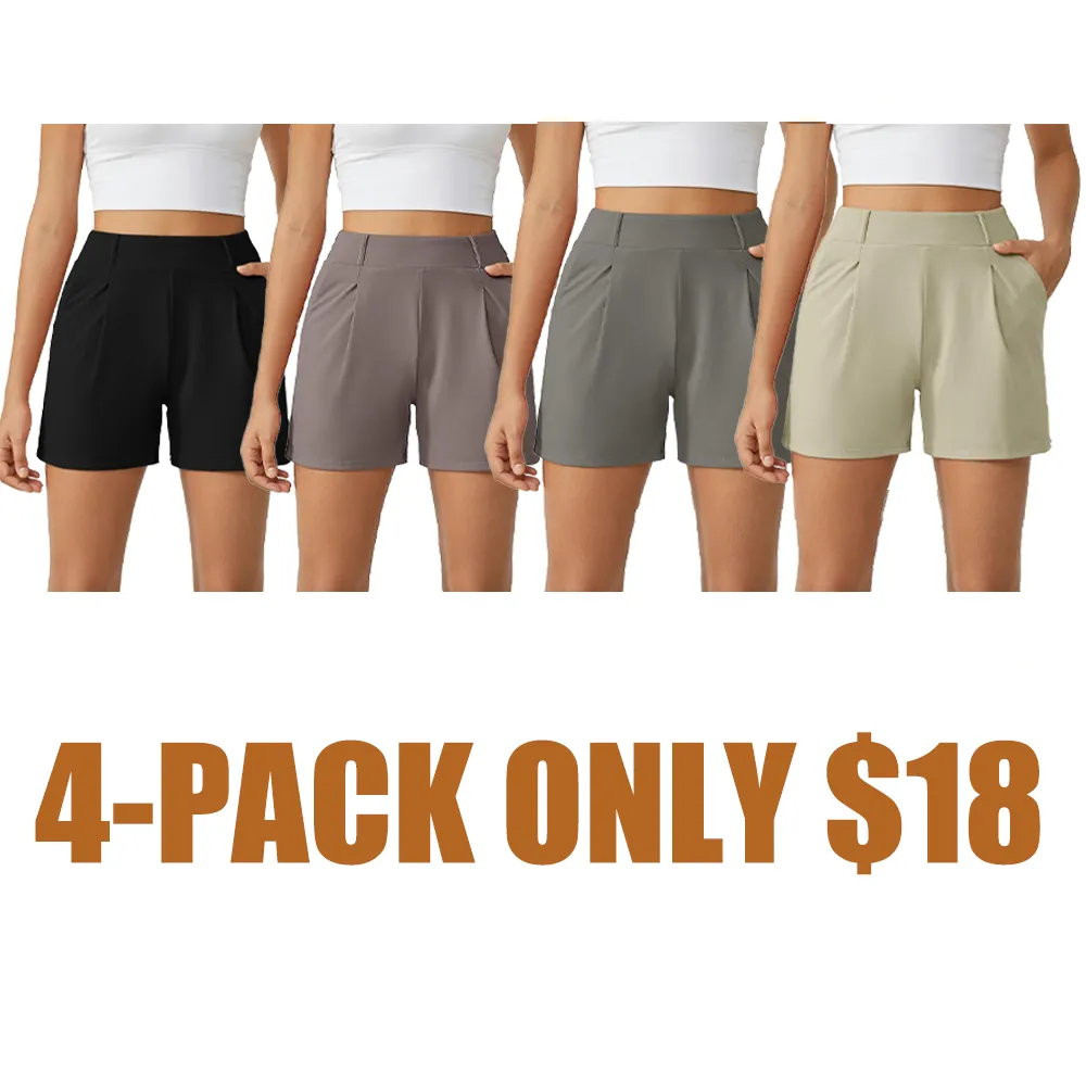 Women Trendy High Waisted Casual Summer Shorts