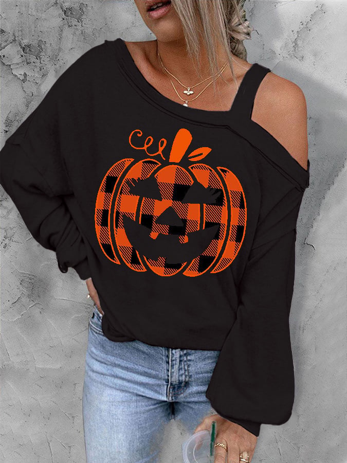 Pumpkin Cold Shoulder Tee