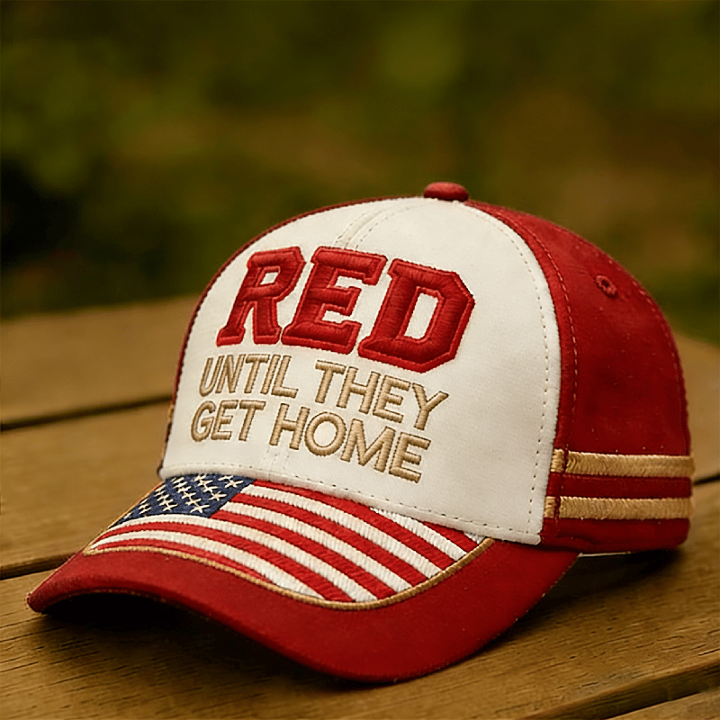 Unisex casual red Friday print hat