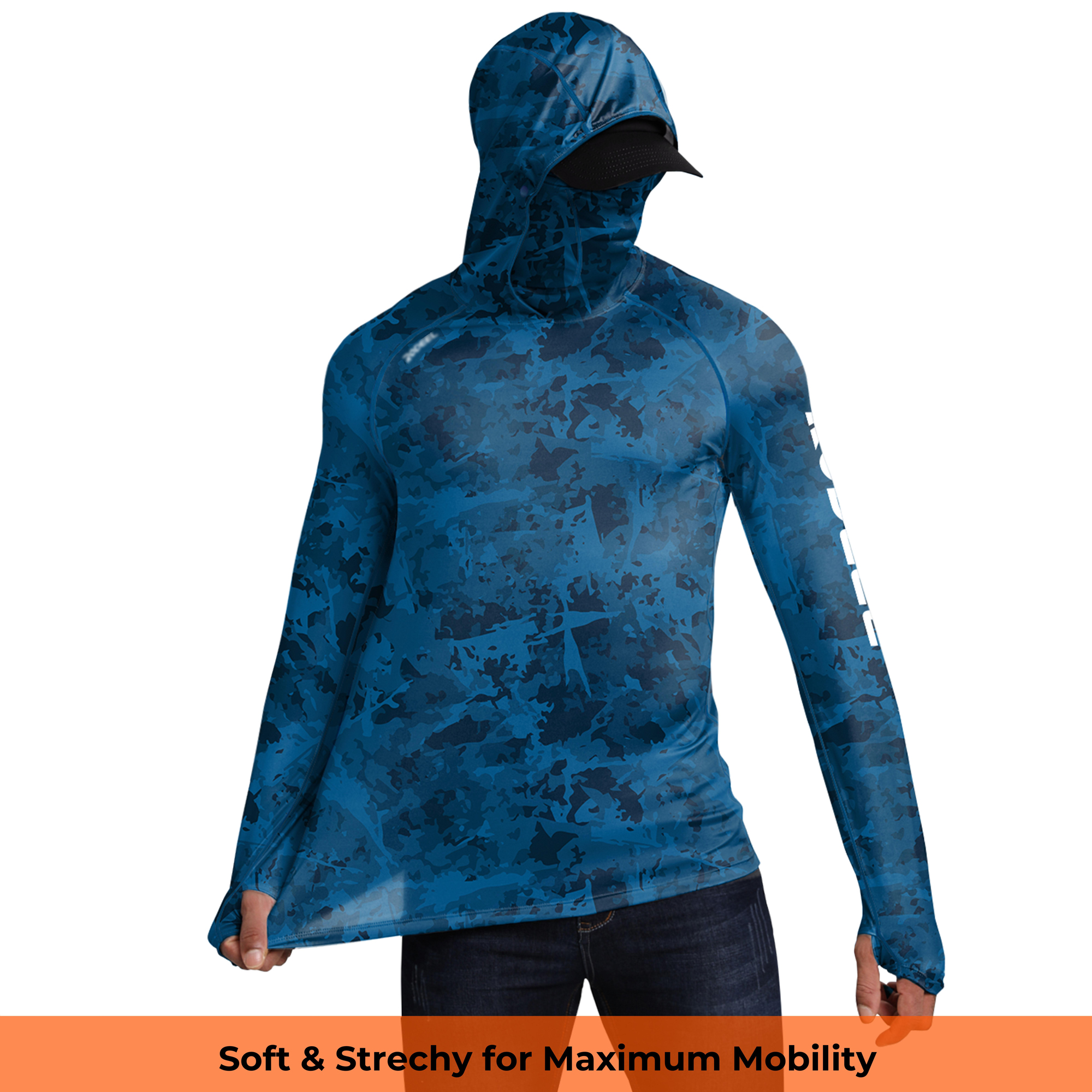 ☀️ Men's UPF 100+ Sun Protection Hoodie with Face Cover