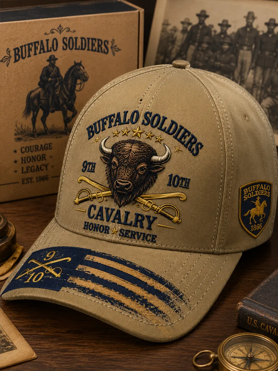 Buffalo Soldiers Print Baseball Cap