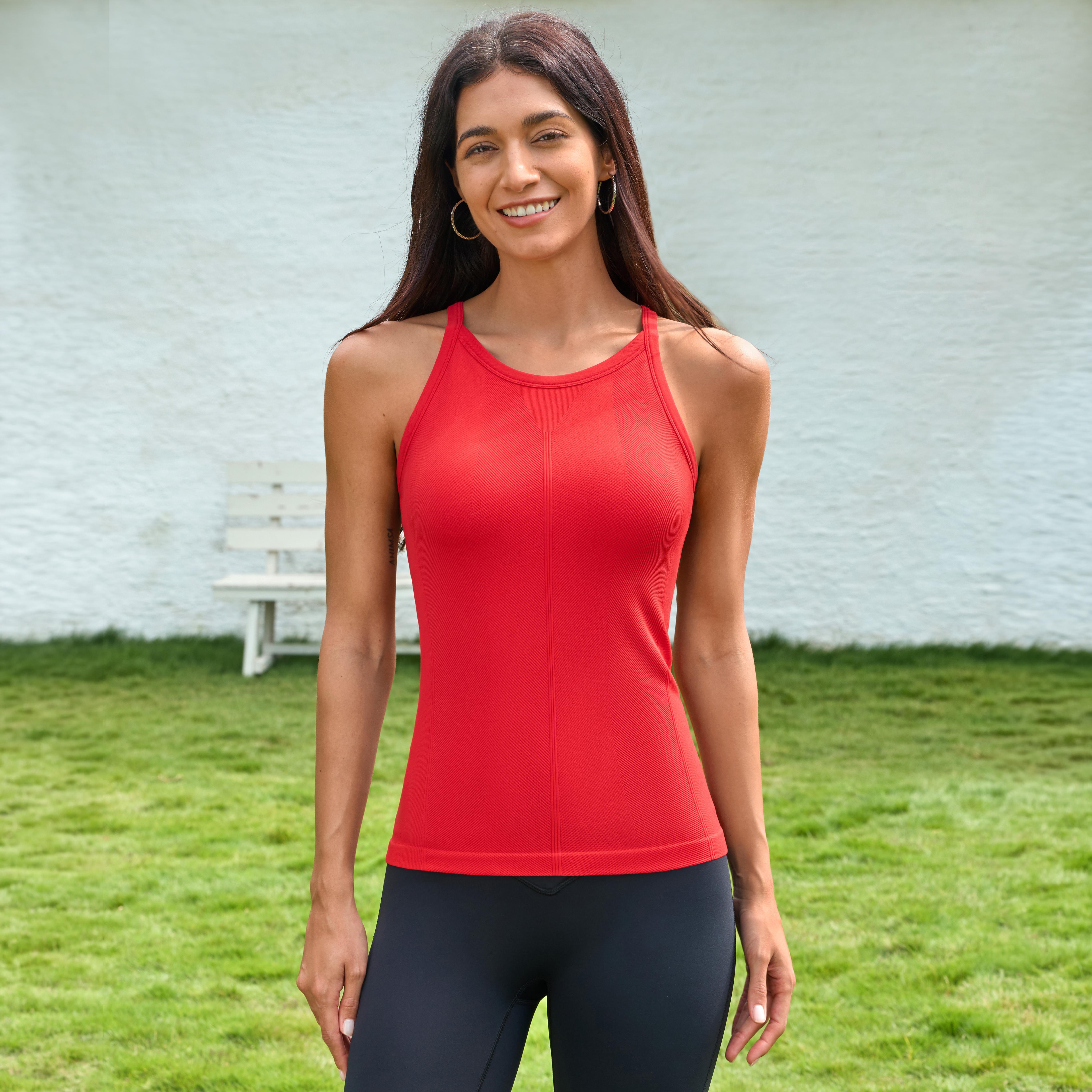 Women Workout Tank Tops with Built in Bra