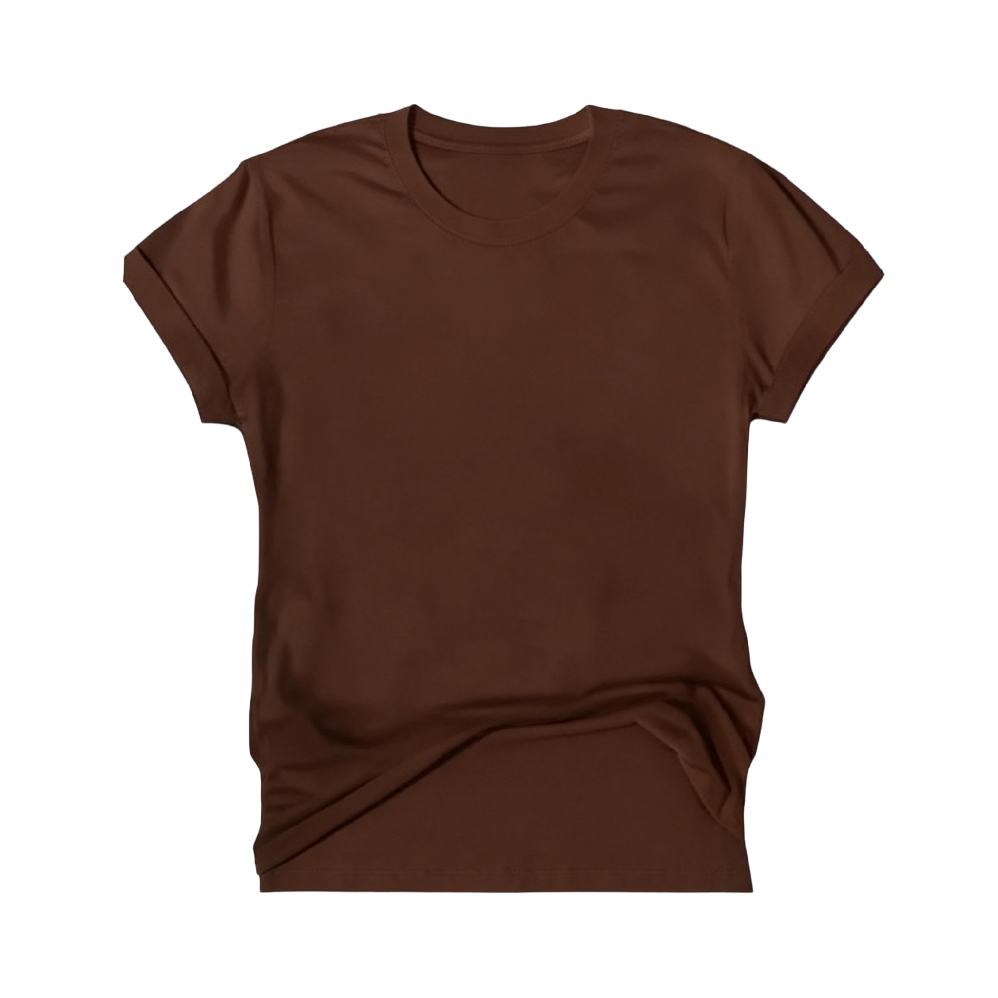 Women's Solid Crew Neck Short Sleeve Tees