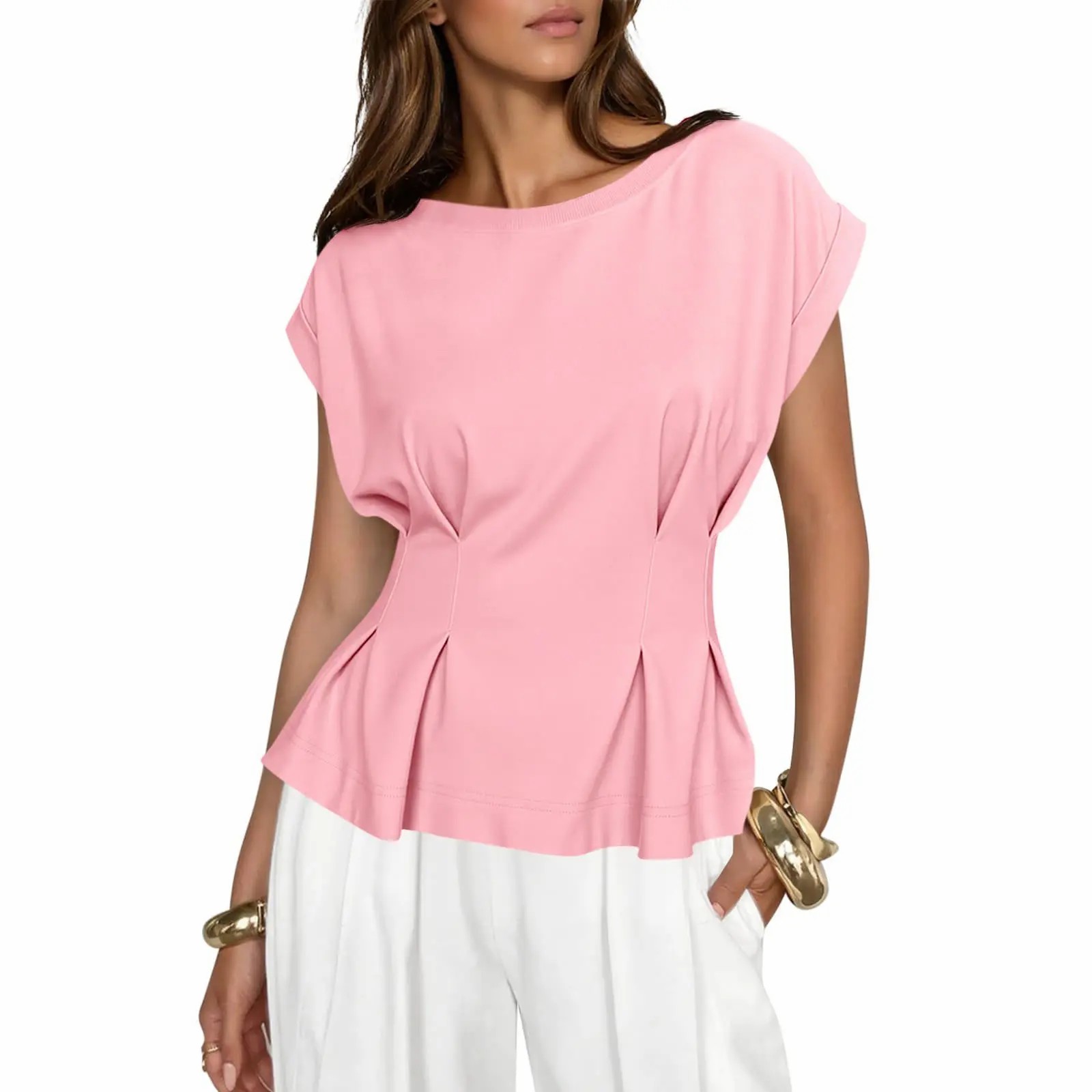 Women's Soft Peplum Casual Top