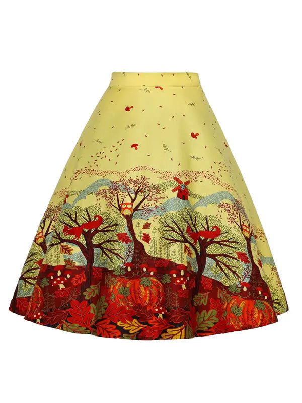 Pleated A-Line Mini Skirt