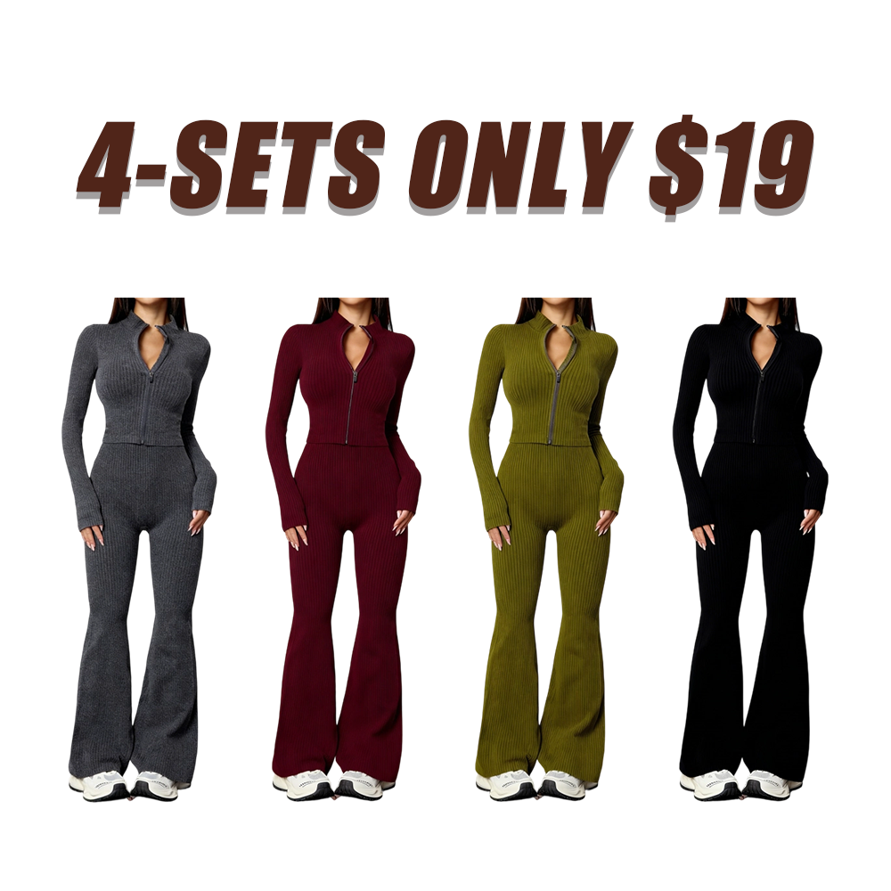 Women's Winter Knitted Two-Piece Set