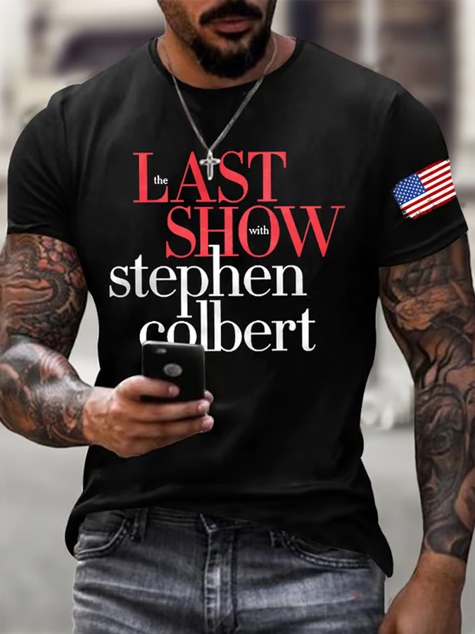 Men'S Retro Final Display Printed T-Shirt