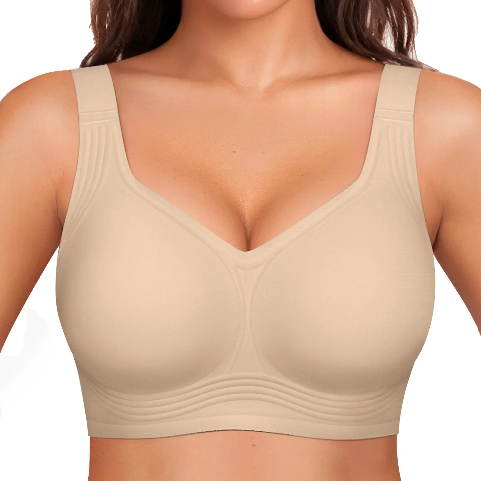 Women Wirefree Bras - Comfortable Wireless Padded Support