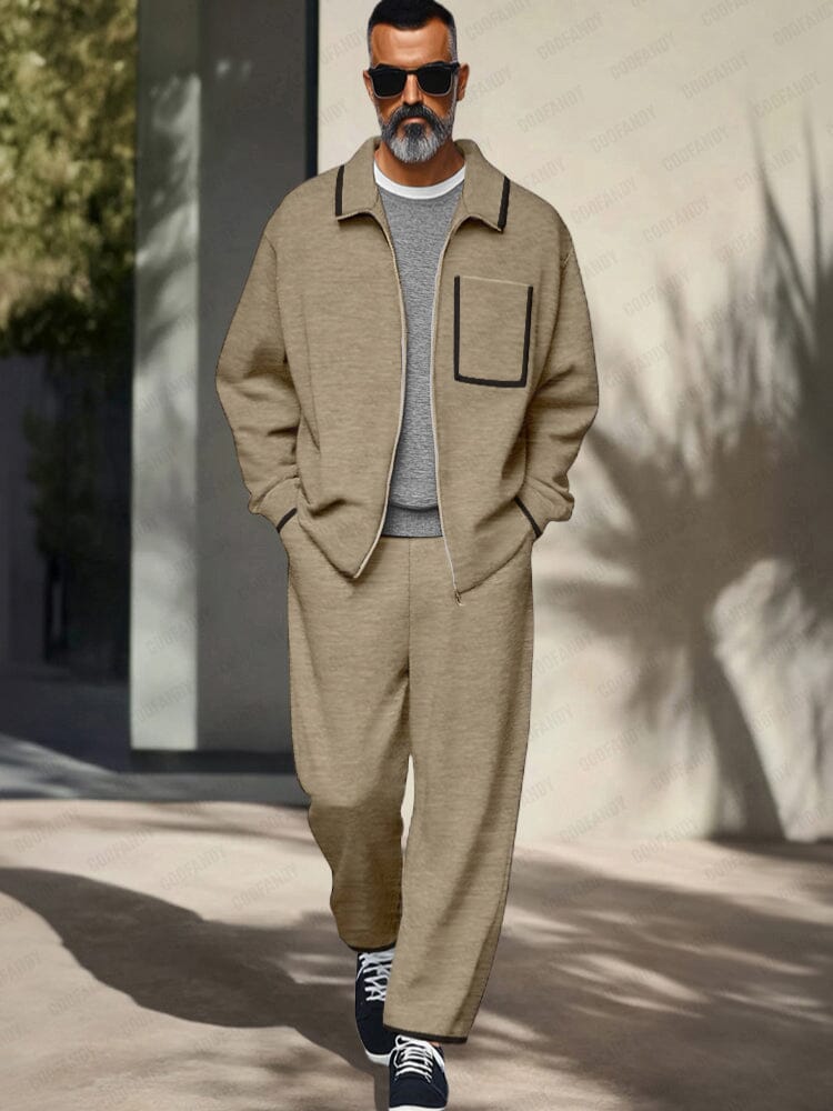 Leisure Soft Jacket Pants Set