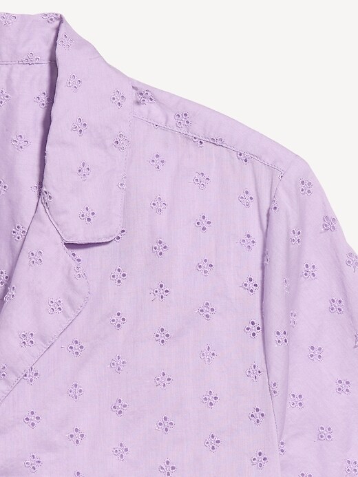 Classic Eyelet Sleep Short Set  Fresh Lilac