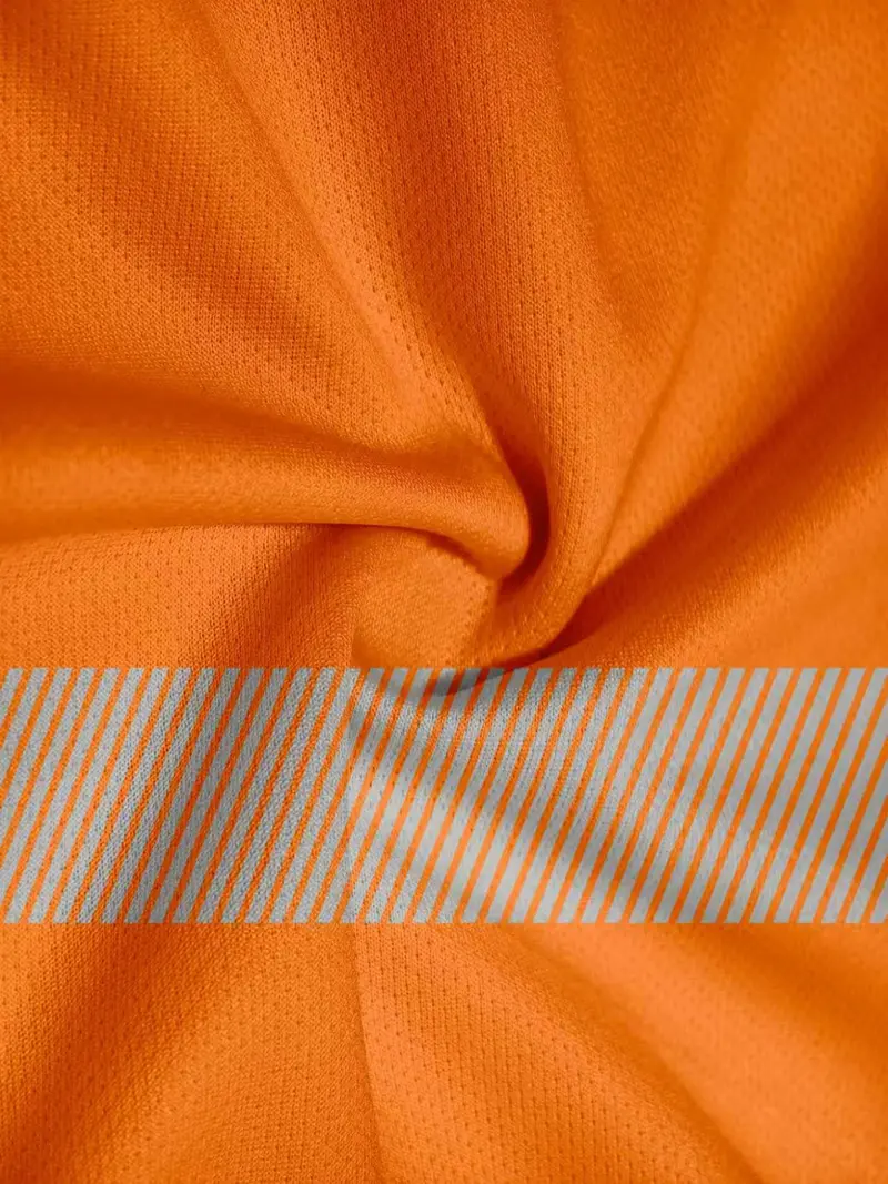 Men's Long-Sleeve Athletic T-Shirt — High-Performance Sportswear — Quick-Drying Top with Fluorescent Color-Blocking