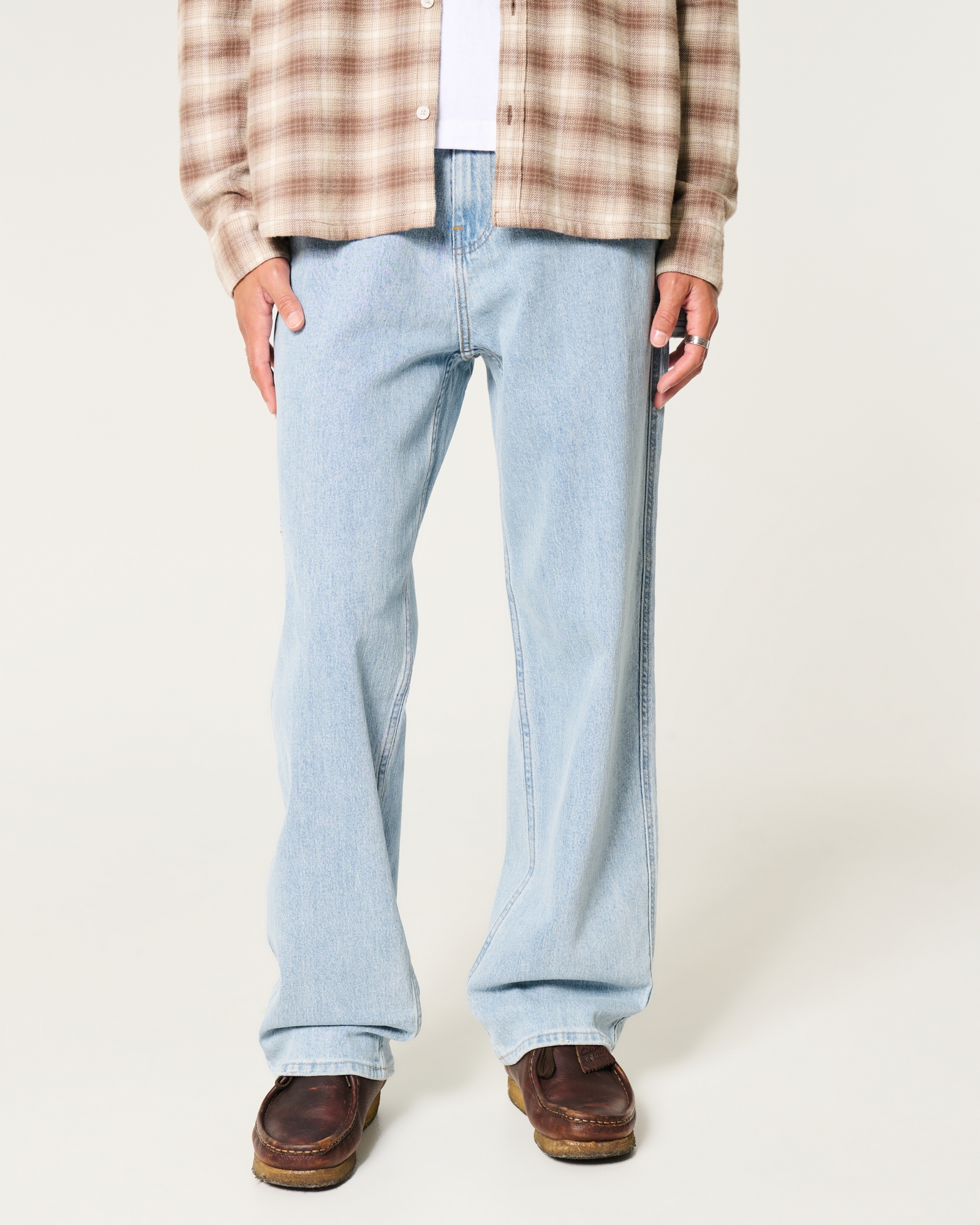 Light Wash Baggy Jeans